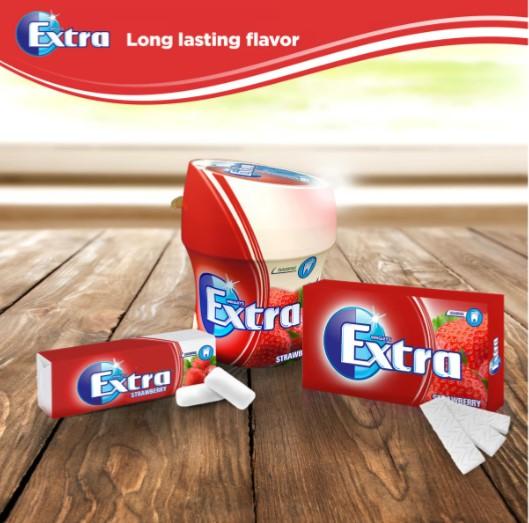 Wrigley's Extra Strawberry Gum 60pcs